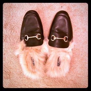 Faux Fur Lined Loafers